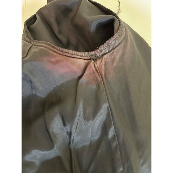 VTG Santa Fe Dark‎ Purple Velvet Sleeveless Dress Size 4 Scolloped Neckline - Picture 14 of 15